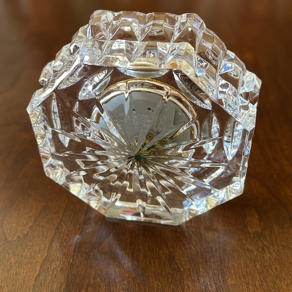 Waterford Crystal Octagonal Roman Numeral Desk Clock - Picture 5 of 13